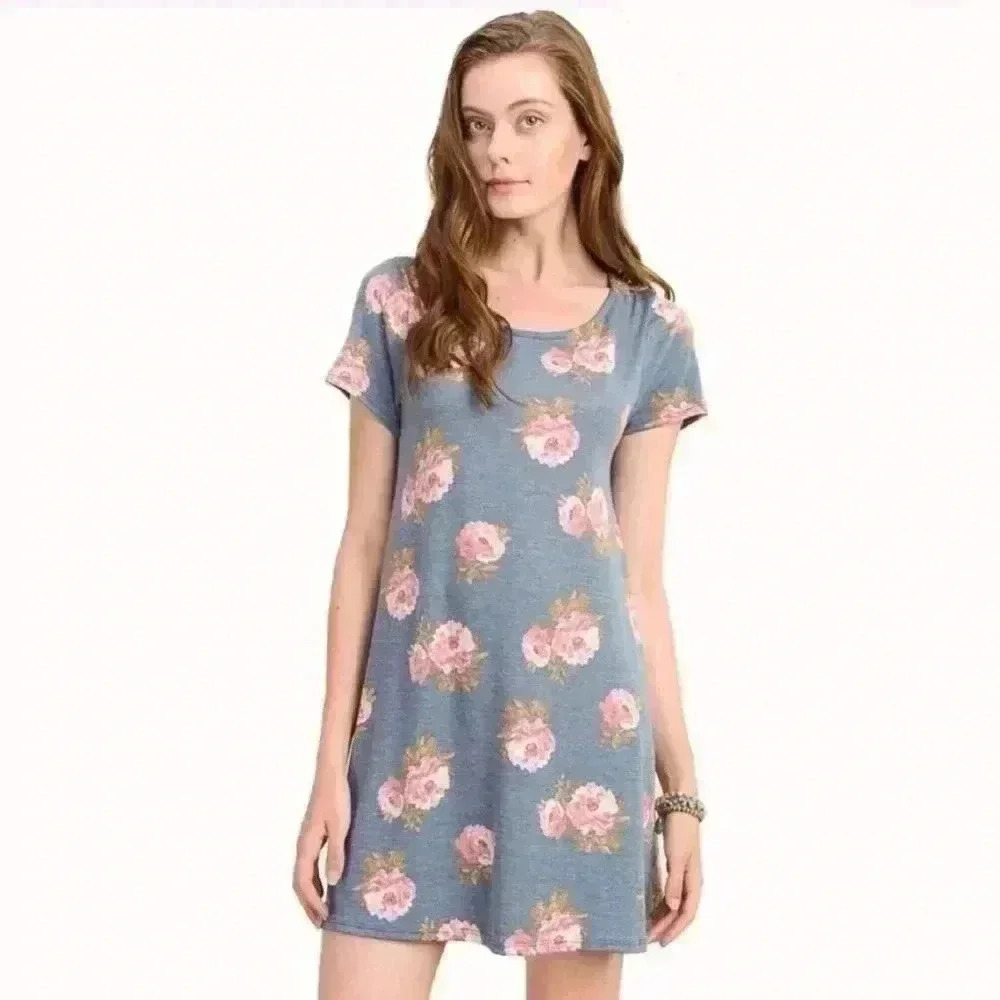 “Eloise” Vintage floral print mini dress